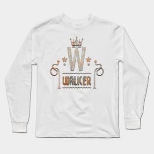 Walker Name style Design Long Sleeve T-Shirt